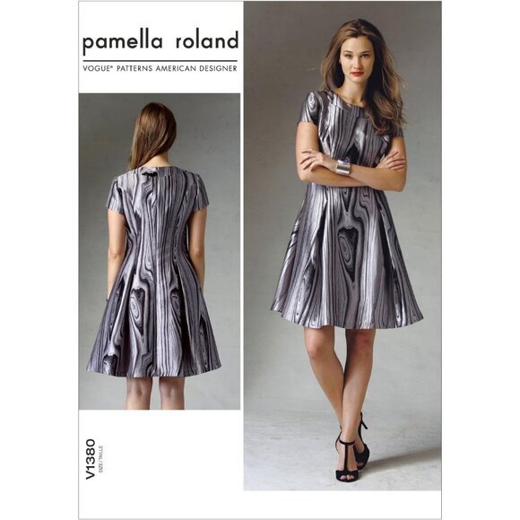 Pamella Roland Vogue Patterns V1380 Misses Dress Sewing Pattern Sizes 6-14 - Picture 1 of 2